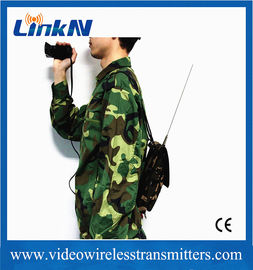 Émetteur tactique militaire HDMI de Manpack COFDM et chiffrage bi-directionnel 2W d'interphone AES256 de CVBS de puissance de sortie